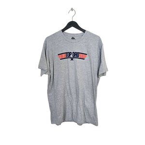 TOP GUN "TOP DAD" Gray T-Shirt